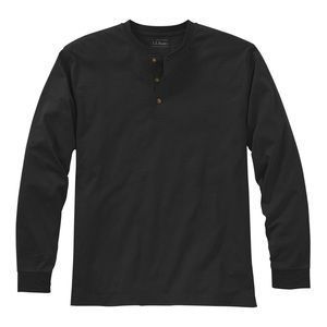 Men's Carefree Unshrinkable Tee, Traditional Fit, Long-Sleeve Henley L.L. Bean
